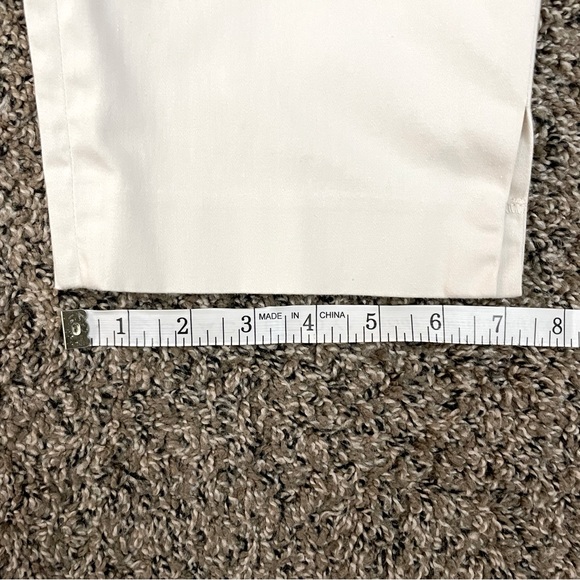 Talbots Petite Stretch Khaki Flat Front Pants Sz 12P - Picture 3 of 8